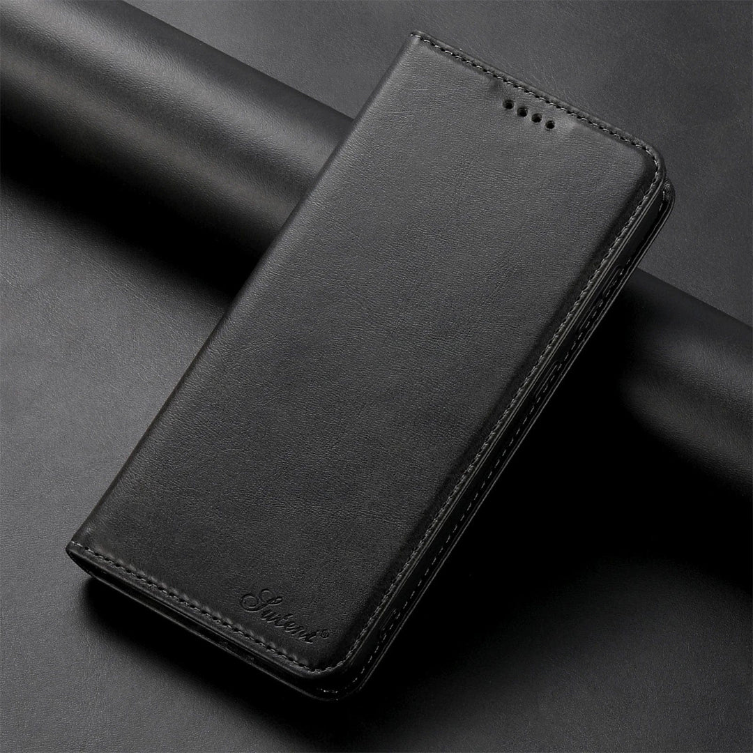 CALORA_ Luxe Leren Portemonnee Hoes voor Google Pixel met Magnetische Kaartenhouder