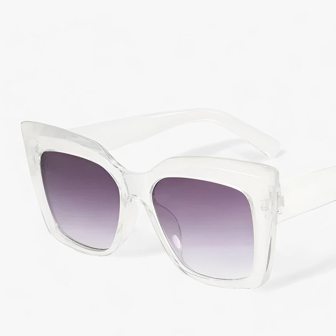 CALORA_ Luxe Oversized Cat Eye Zonnebril voor Dames UV Bescherming