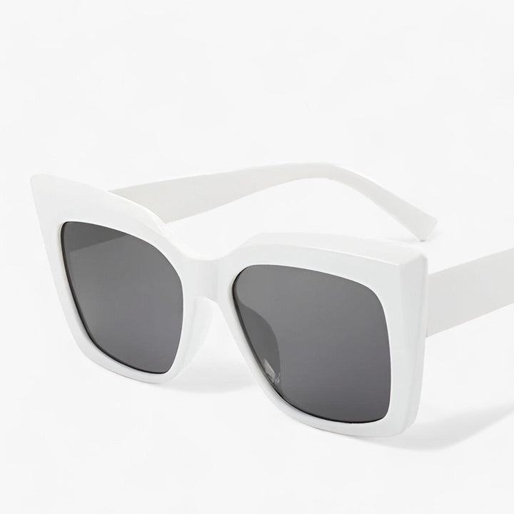 CALORA_ Luxe Oversized Cat Eye Zonnebril voor Dames UV Bescherming