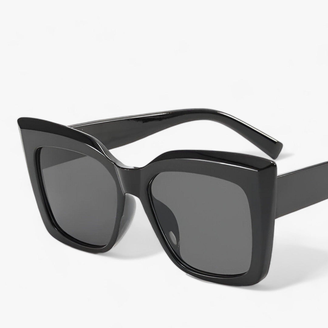 CALORA_ Luxe Oversized Cat Eye Zonnebril voor Dames UV Bescherming