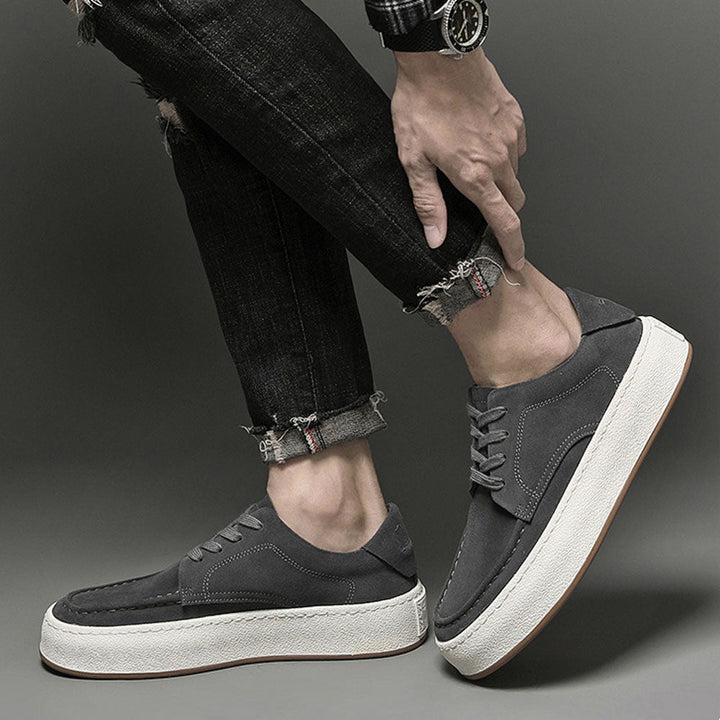 CALORA_ Luxtin | Casual heren sneakers met witte zool