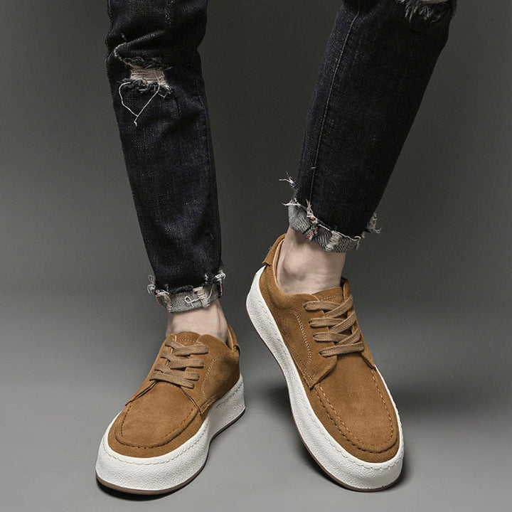 CALORA_ Luxtin | Casual heren sneakers met witte zool