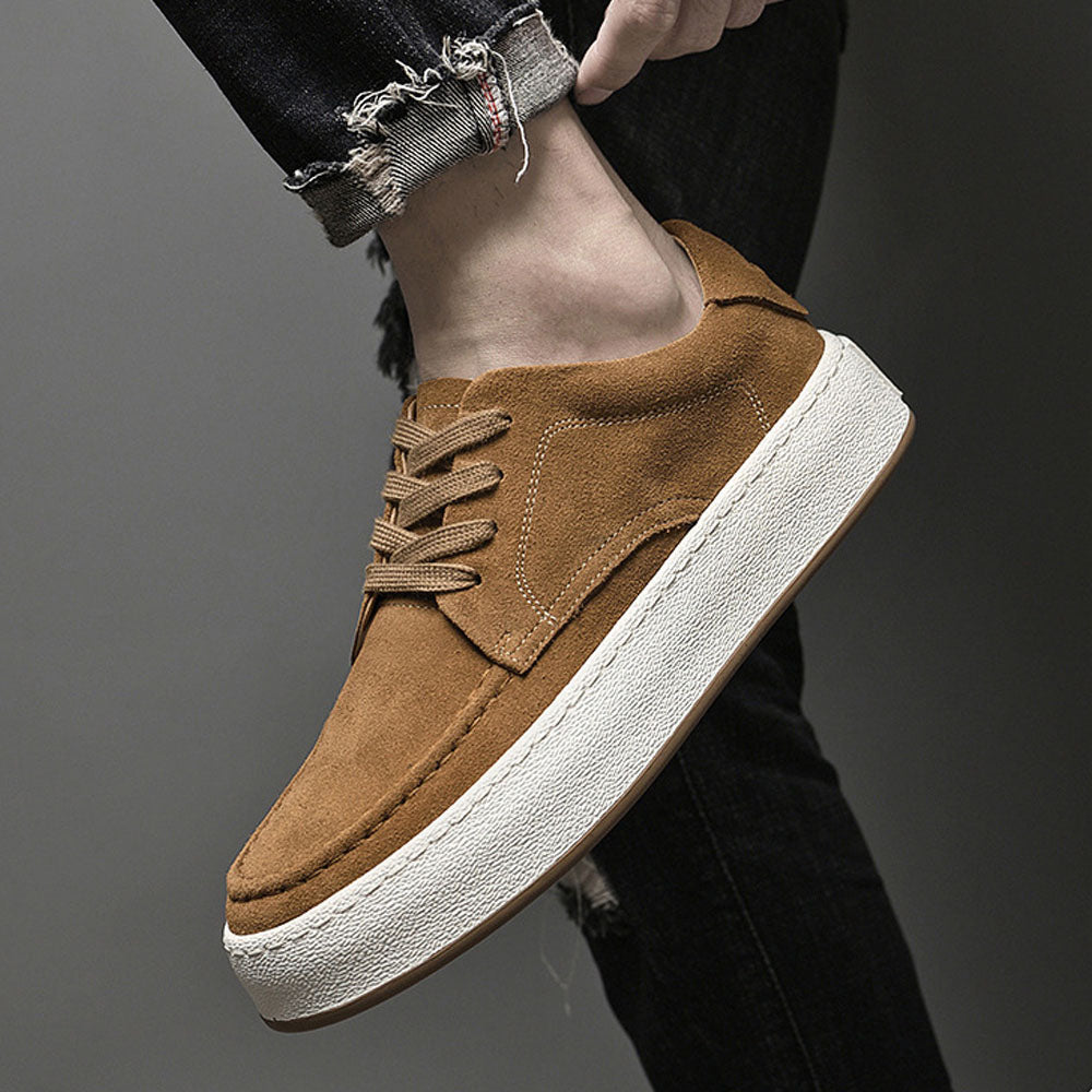 CALORA_ Luxtin | Casual heren sneakers met witte zool