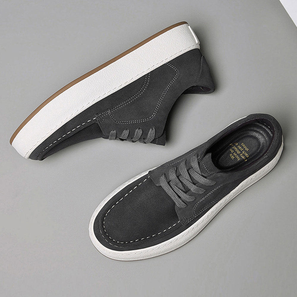 CALORA_ Luxtin | Casual heren sneakers met witte zool