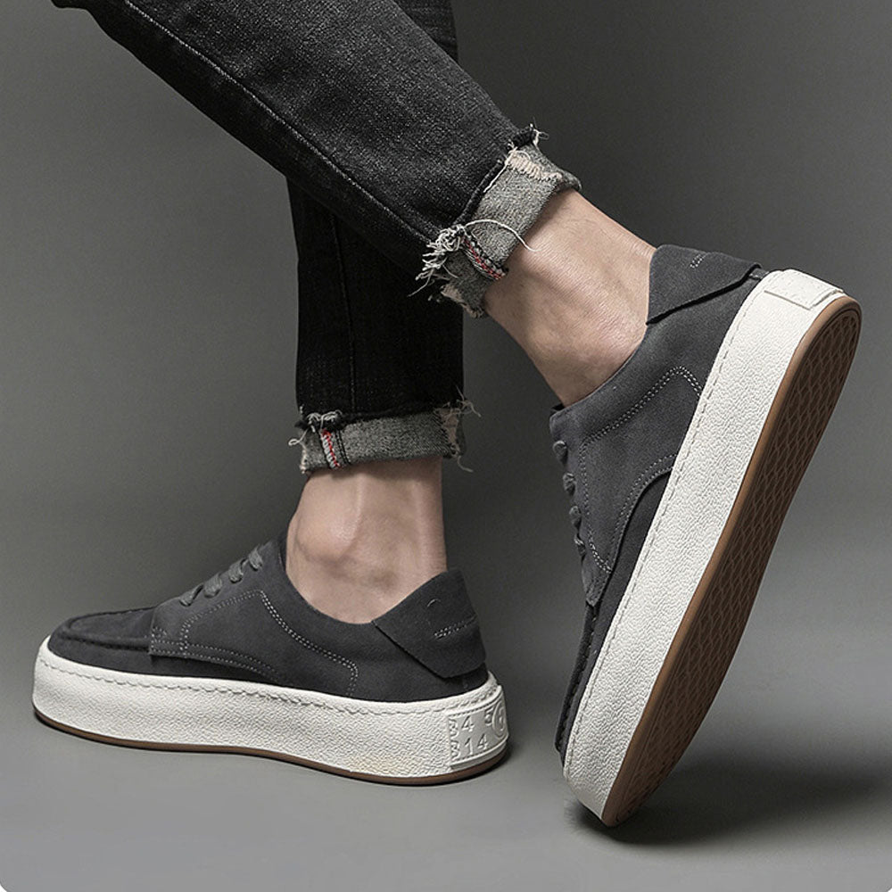 CALORA_ Luxtin | Casual heren sneakers met witte zool