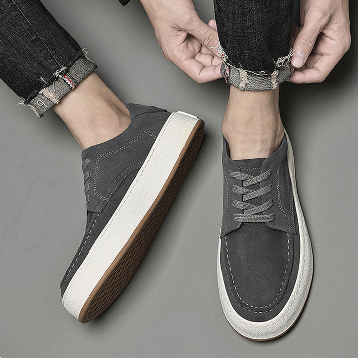 CALORA_ Luxtin | Casual heren sneakers met witte zool