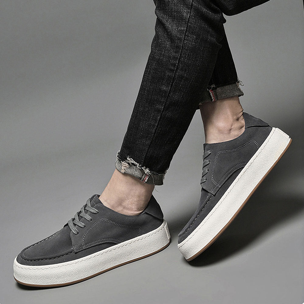 CALORA_ Luxtin | Casual heren sneakers met witte zool