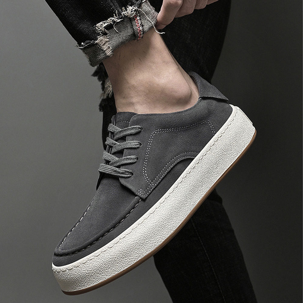 CALORA_ Luxtin | Casual heren sneakers met witte zool