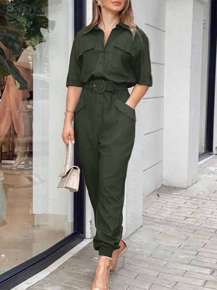 CALORA_ Lynn | Cargo Jumpsuit Dames