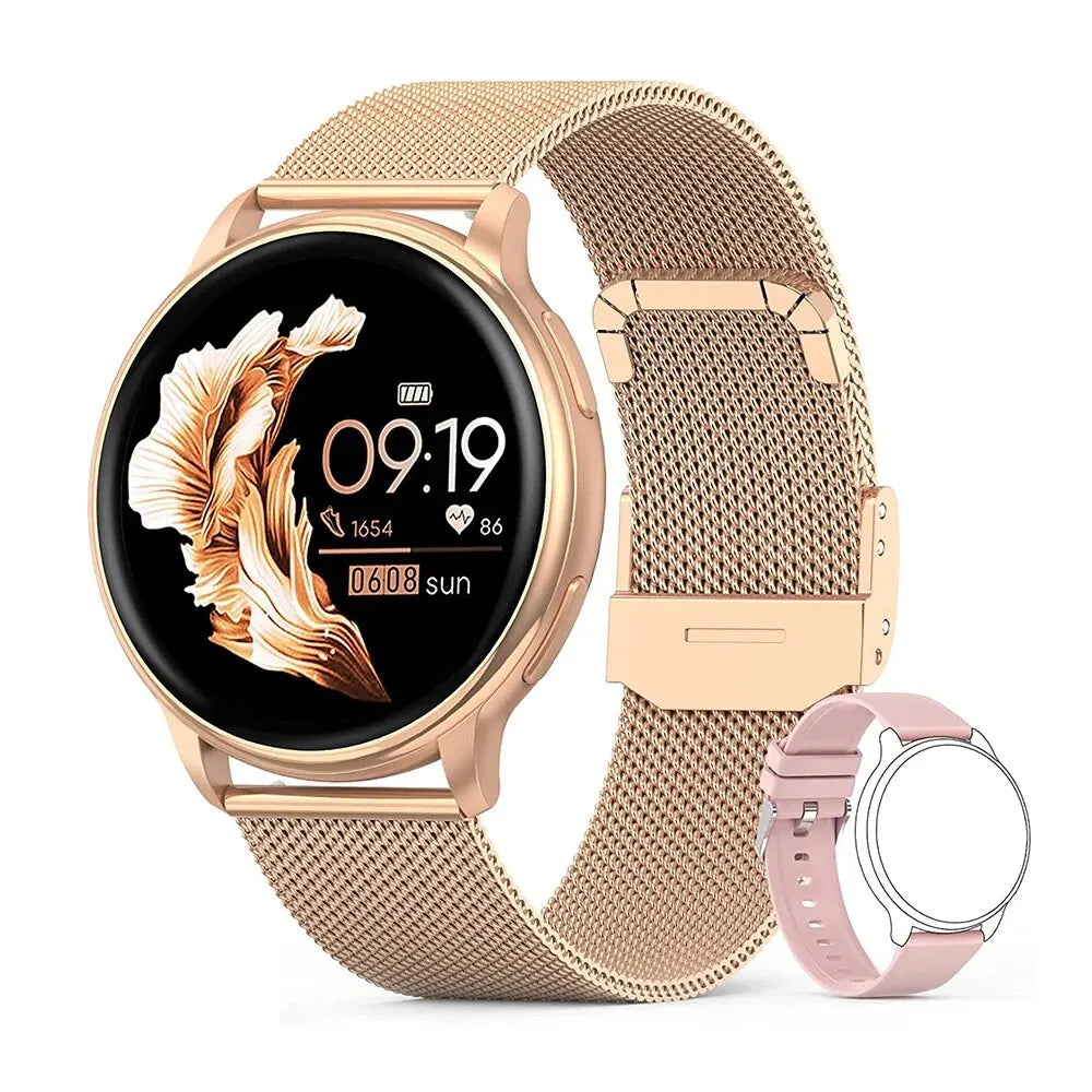 CALORA_ MEVADEN | Bluetooth Smartwatch met Gespreksfunctie voor Vrouwen