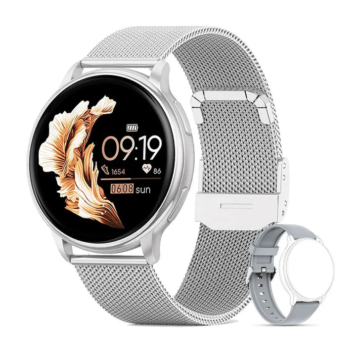 CALORA_ MEVADEN | Bluetooth Smartwatch met Gespreksfunctie voor Vrouwen