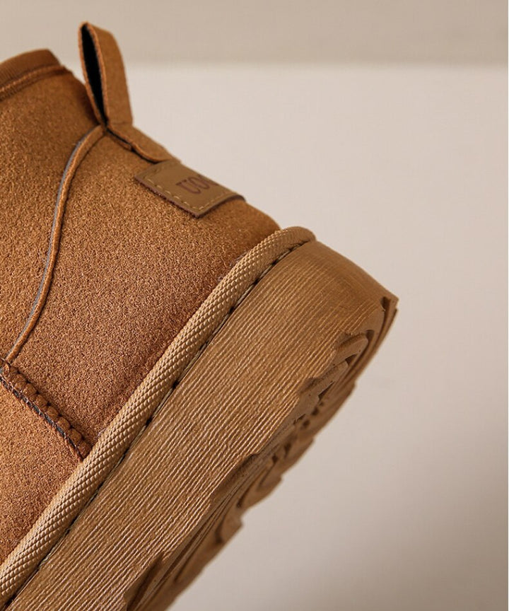 CALORA_ Marado | Herfst- enkellaarsjes met Bont - Suede Winter Laarsjes