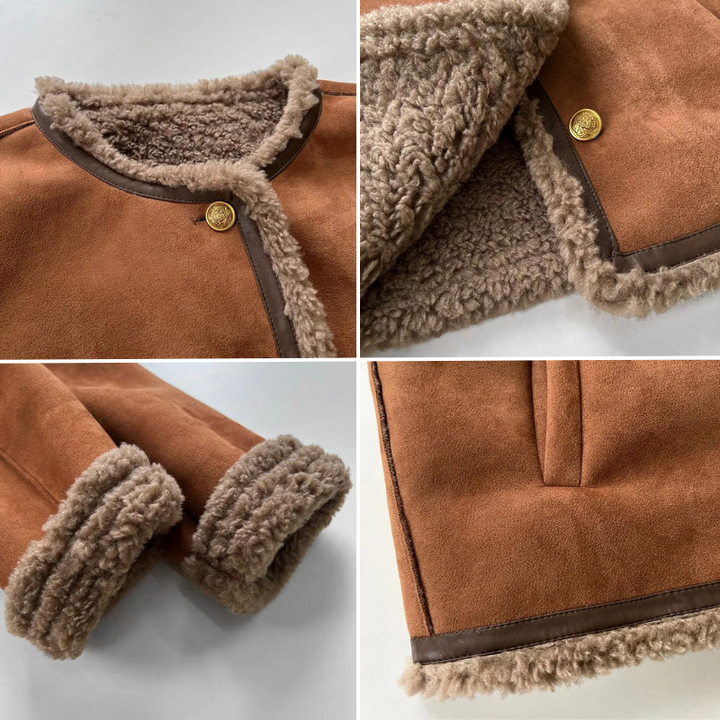 CALORA_ Marado | Luxe Suède Jack met warme vulling