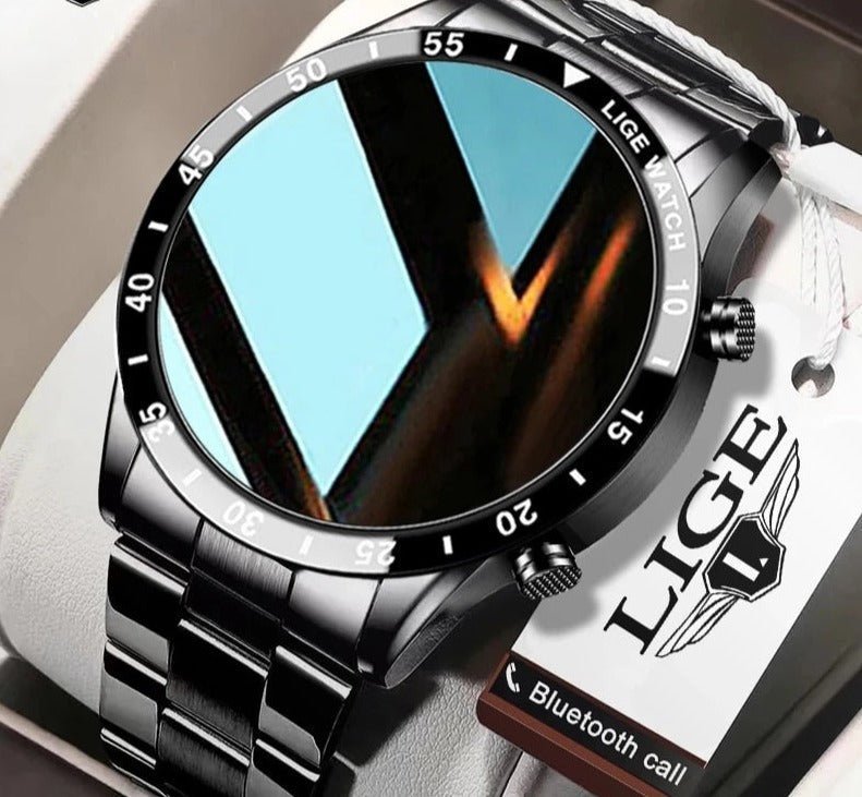 Marcellus | Luxe Mannen Smarthorloge - Zwart - #Calora#