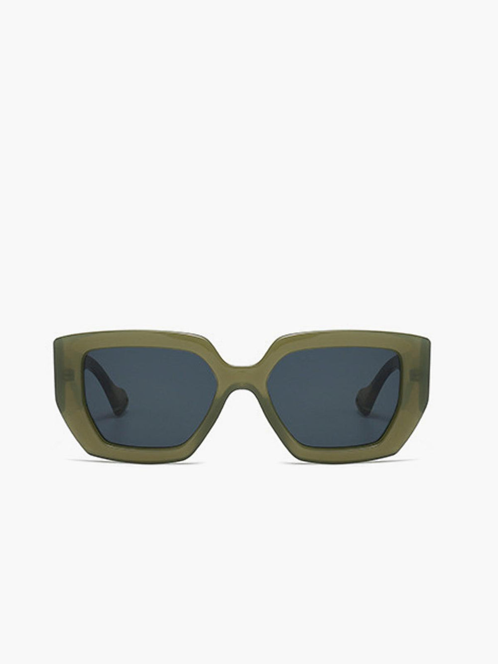 CALORA_ Marmer Geprinte Vierkante Zonnebril met UV-Bescherming en Duurzaam Design