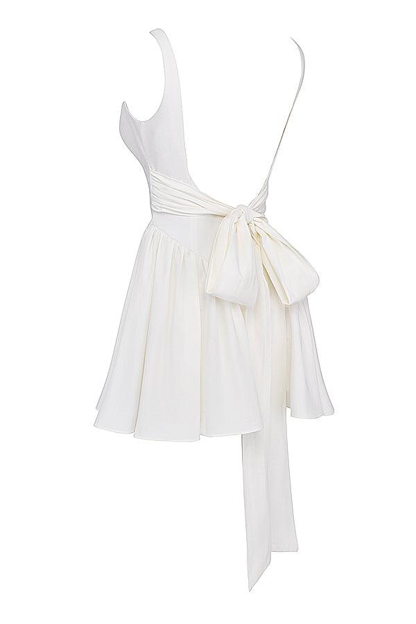 CALORA_ Marta | Mini Jurk met strik