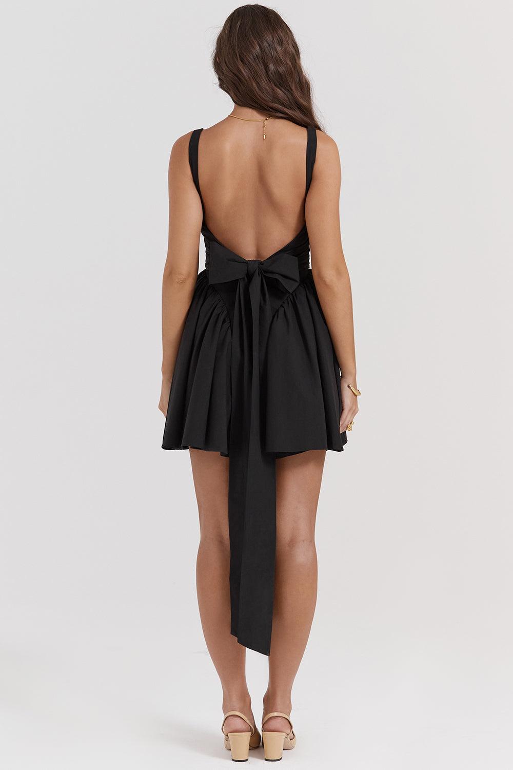 CALORA_ Marta | Mini Jurk met strik