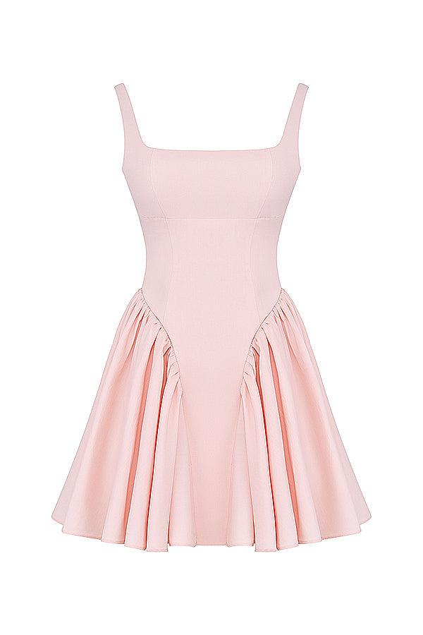 CALORA_ Marta | Mini Jurk met strik