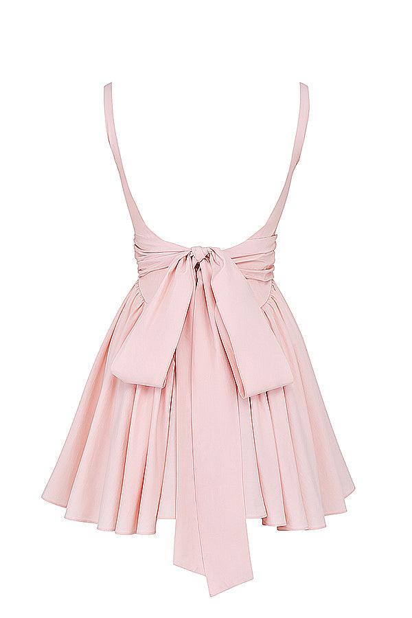 CALORA_ Marta | Mini Jurk met strik