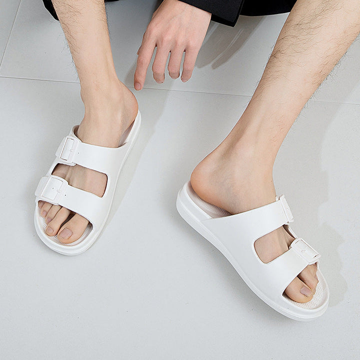 CALORA_ Modieuze Dames Slippers met Gesp en Open Teen van Jelly