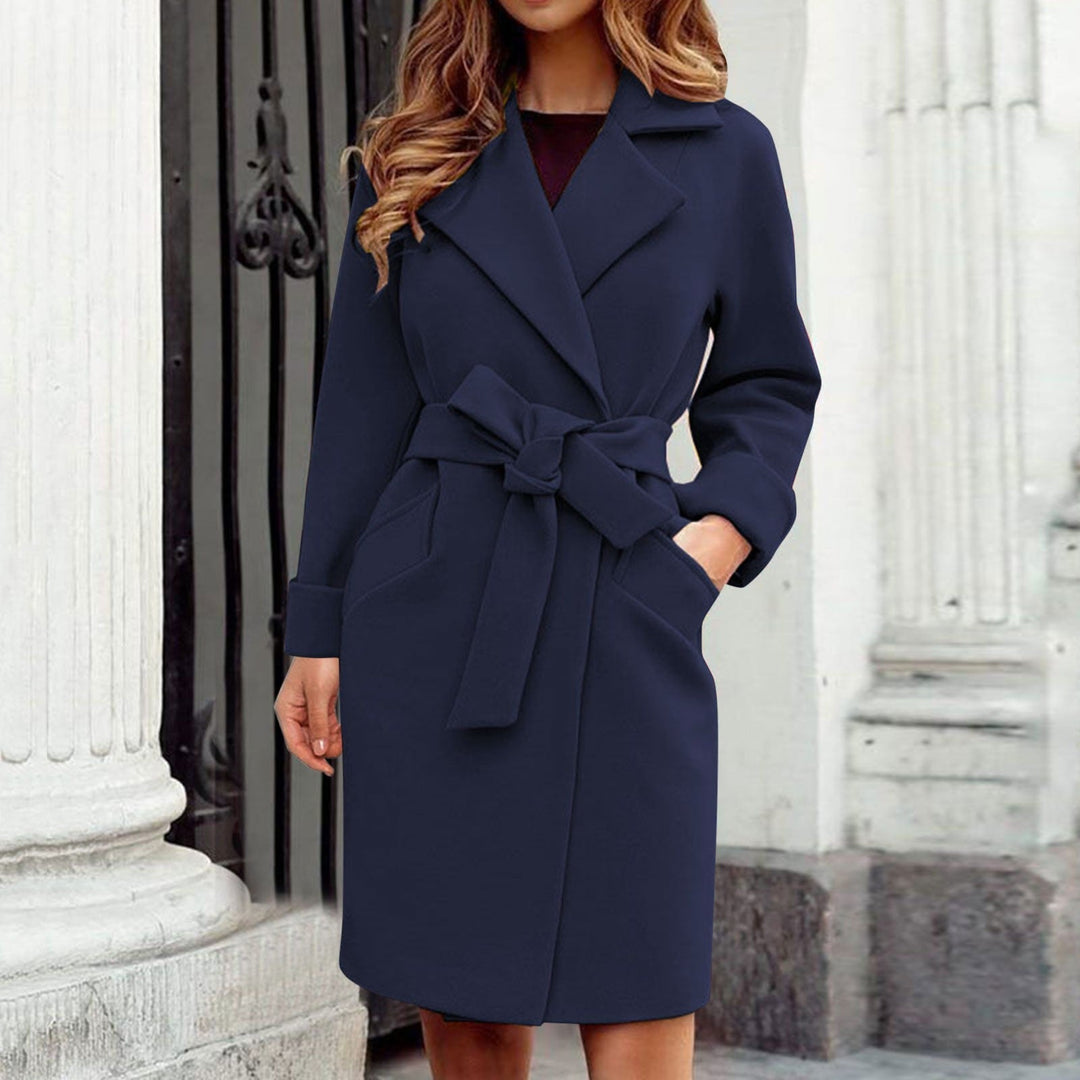 CALORA_ Modieuze Kleurrijke Trenchcoat met Riem