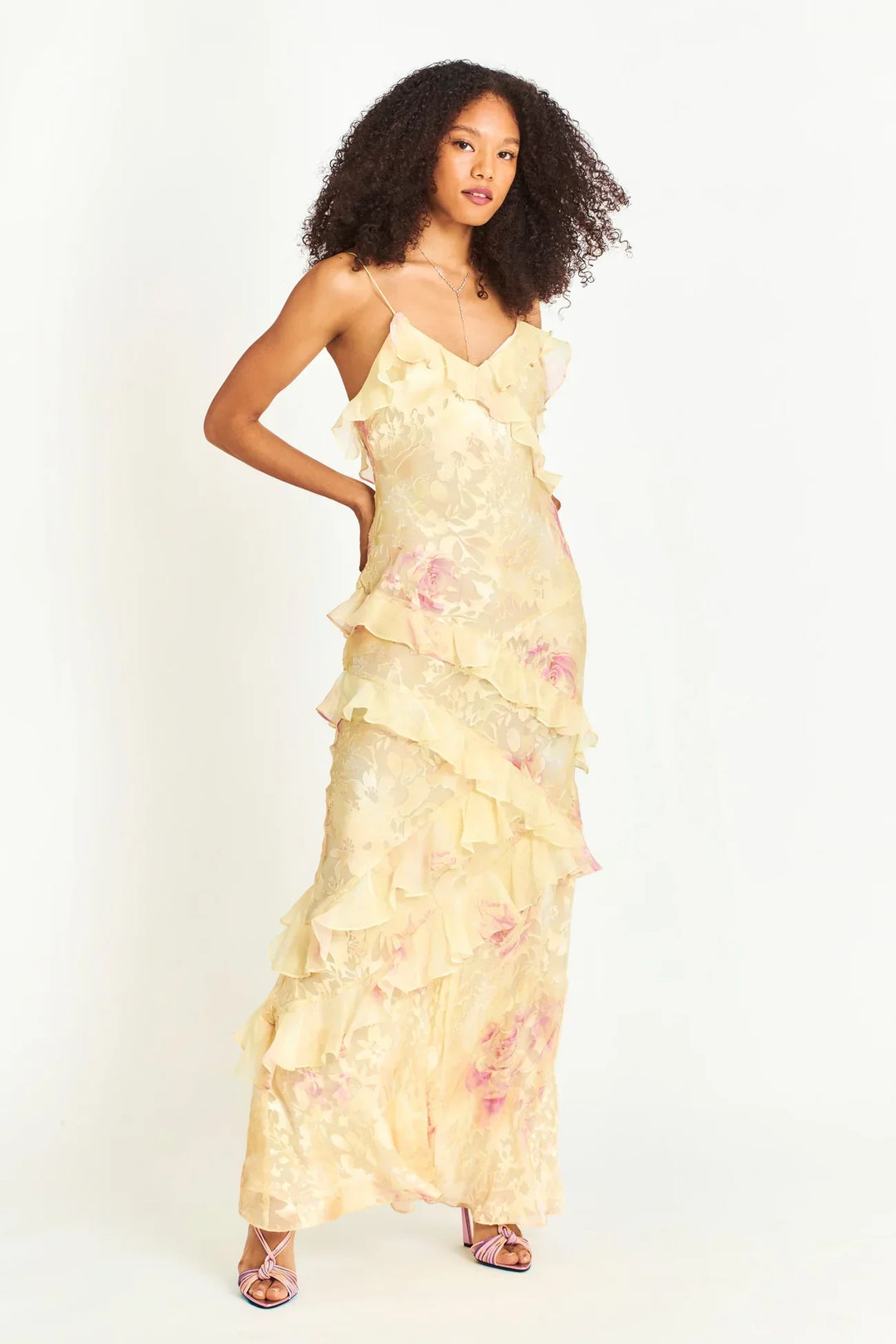 CALORA_ Mouwloze Lange Jurk Voor Dames Elegant Zomer En Avond