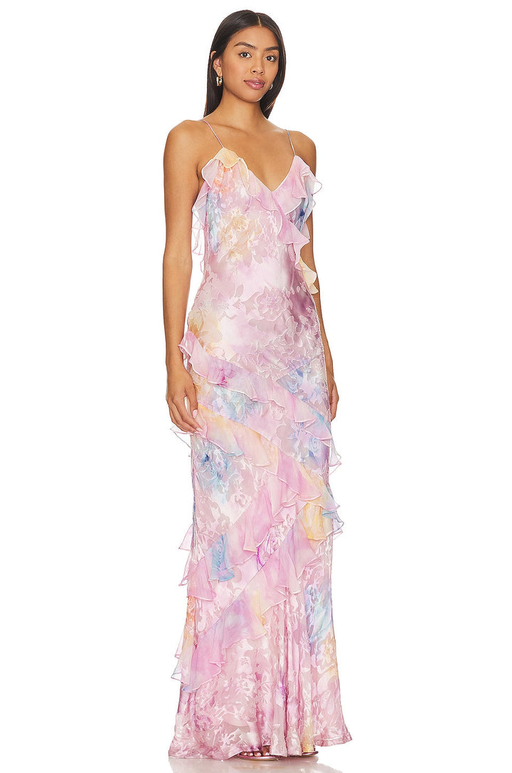 CALORA_ Mouwloze Lange Jurk Voor Dames Elegant Zomer En Avond