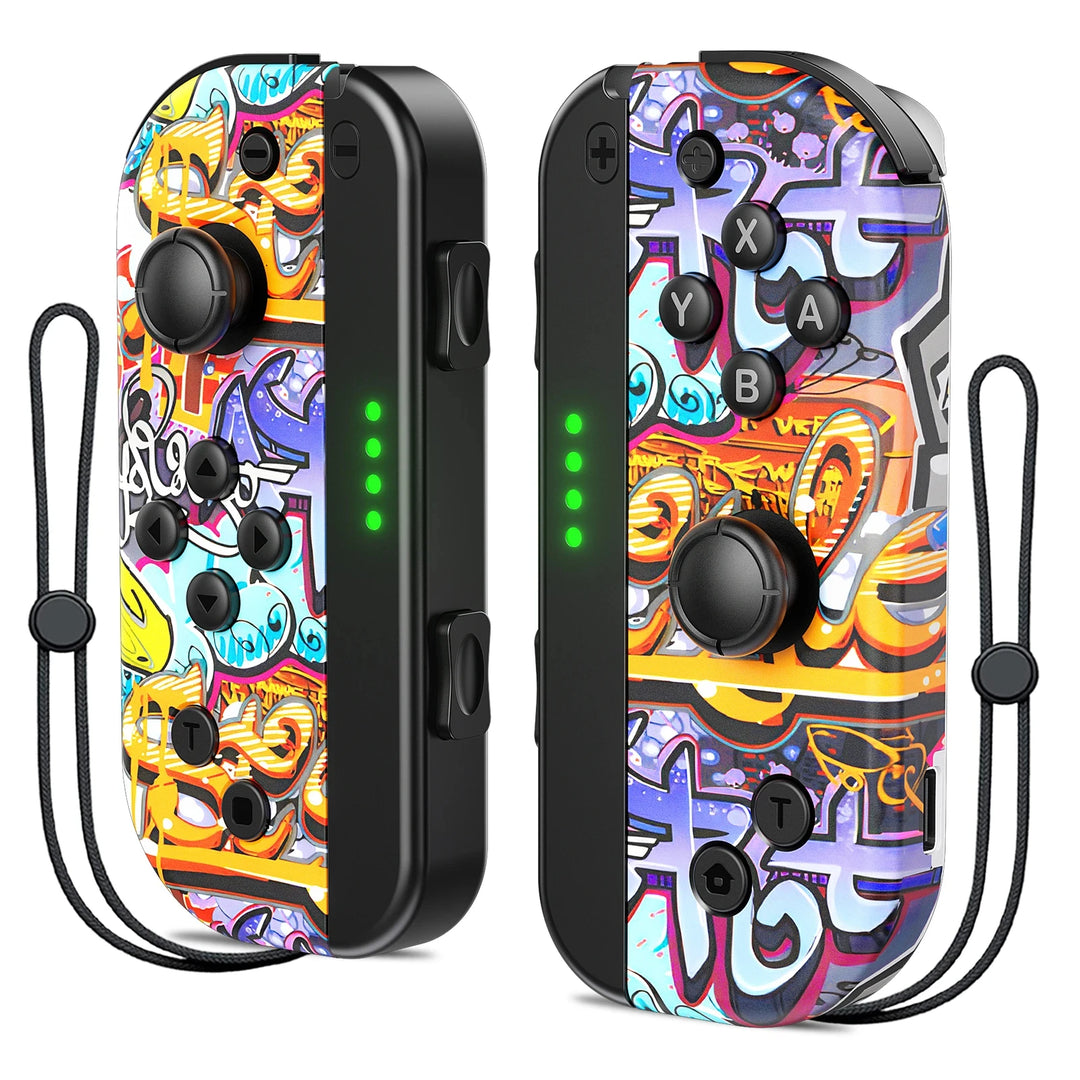 CALORA_ NSGamepadz | Draadloze Bluetooth controllers met oplader voor Nintendo Switch