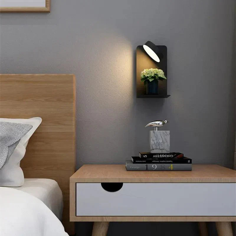 CALORA_ Nachtlamp met Oplader en 90° Draaibaar Oplaadstation