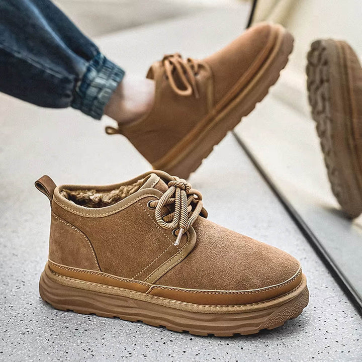 CALORA_ OakForge Sneakers - Premium Nubuck Leer, Voering en Antislip Rubber