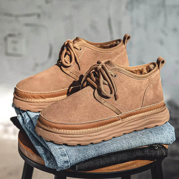 CALORA_ OakForge Sneakers - Premium Nubuck Leer, Voering en Antislip Rubber