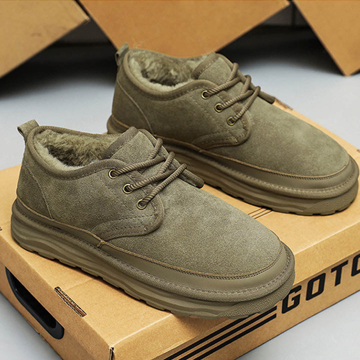 CALORA_ OakForge Sneakers - Premium Nubuck Leer, Voering en Antislip Rubber