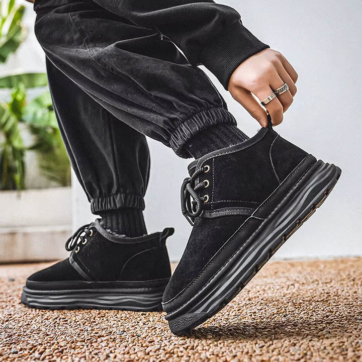 CALORA_ OakForge Sneakers - Premium Nubuck Leer, Voering en Antislip Rubber