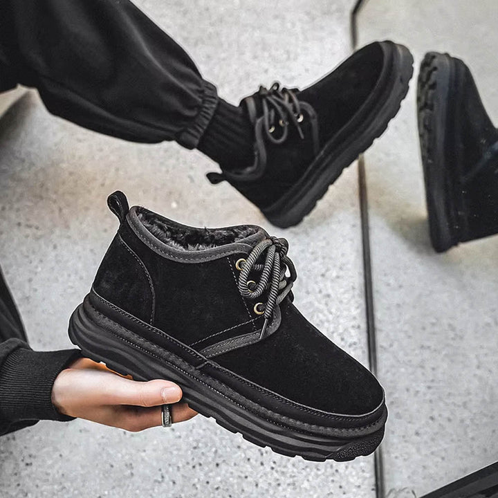 CALORA_ OakForge Sneakers - Premium Nubuck Leer, Voering en Antislip Rubber