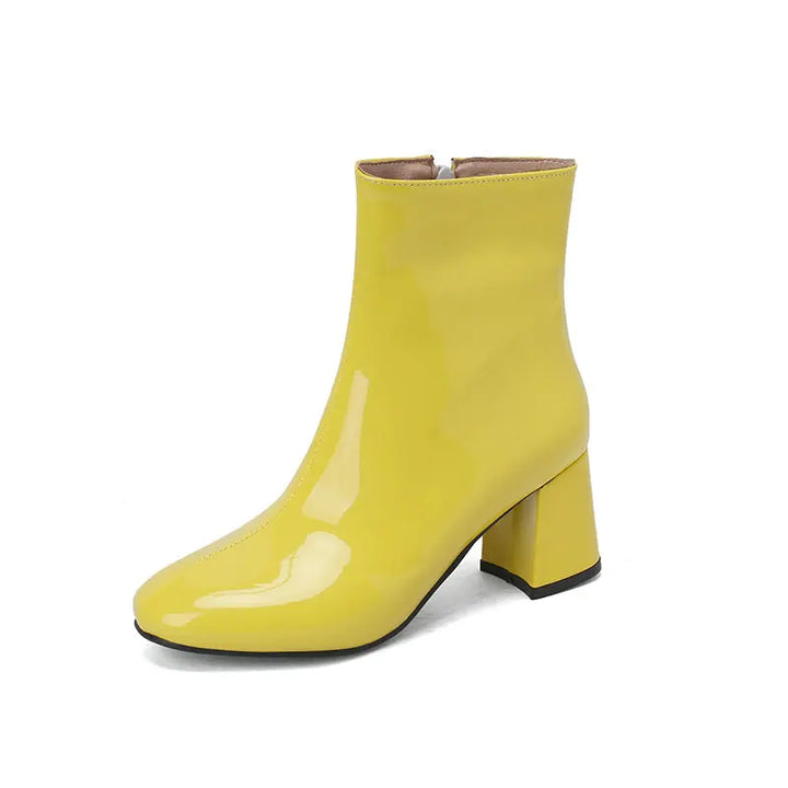 CALORA_ Olenna | Chique en warme hakken enkellaarsjes