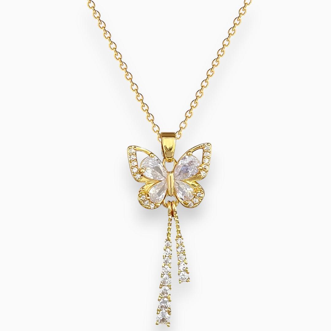CALORA_ Orlène | Vlinder dromen kwast ketting