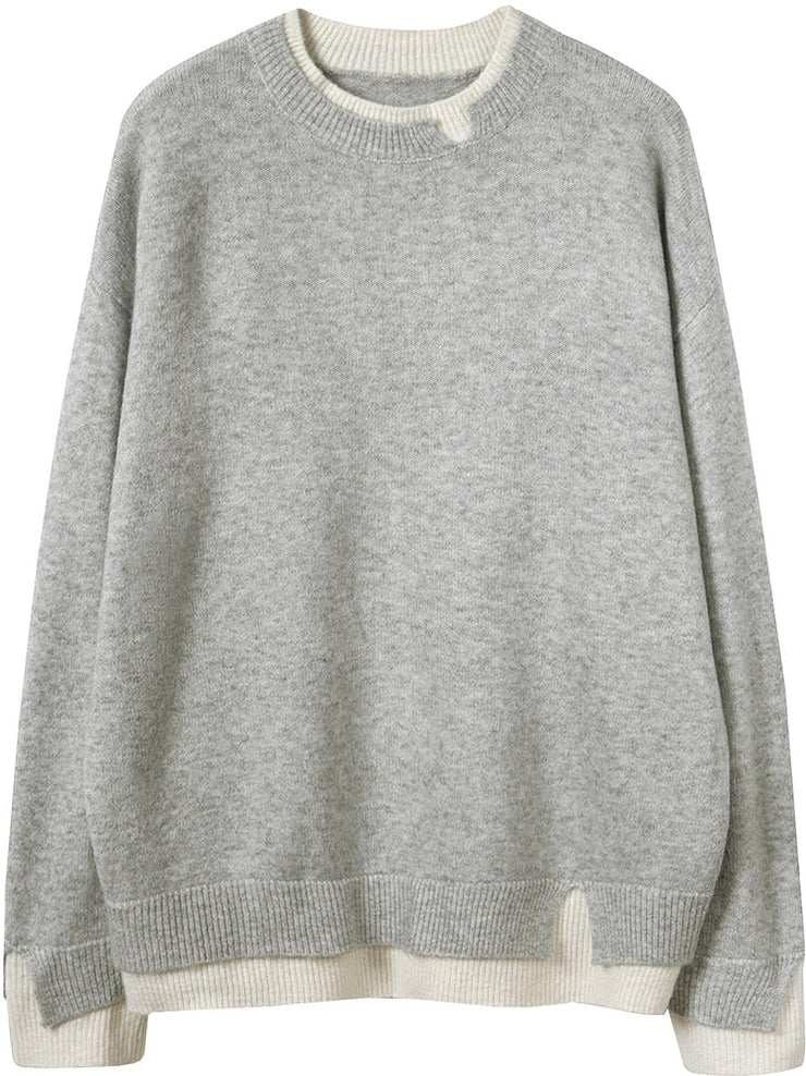 CALORA_ Oversized trui met lange mouwen voor dames