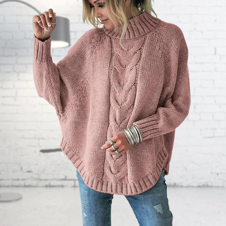CALORA_ Oversized vleermuismouwen Sweater gebreide trui