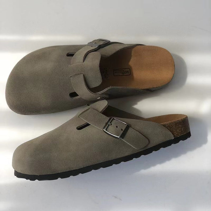CALORA_ Premium Boston-sandalen van Leer, Unisex