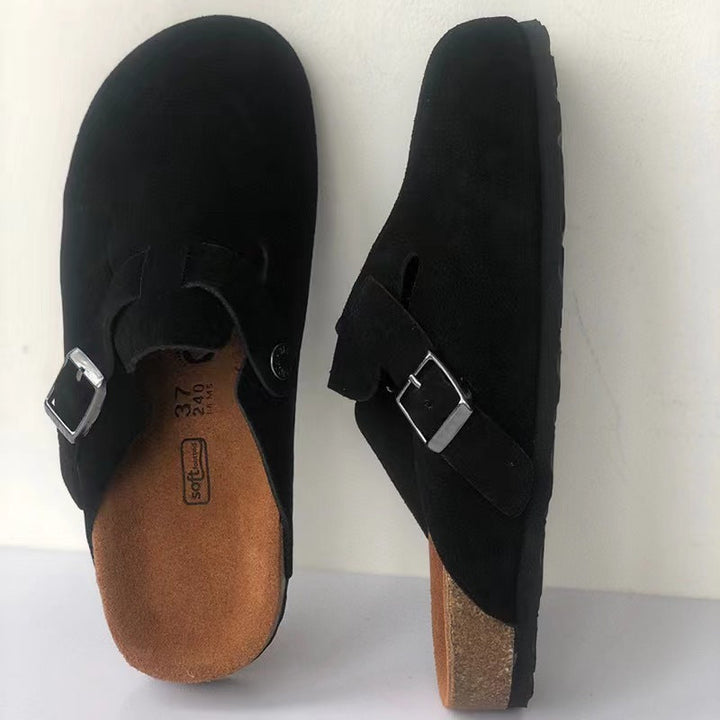 CALORA_ Premium Boston-sandalen van Leer, Unisex