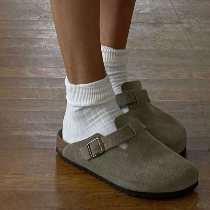 CALORA_ Premium Boston-sandalen van Leer, Unisex