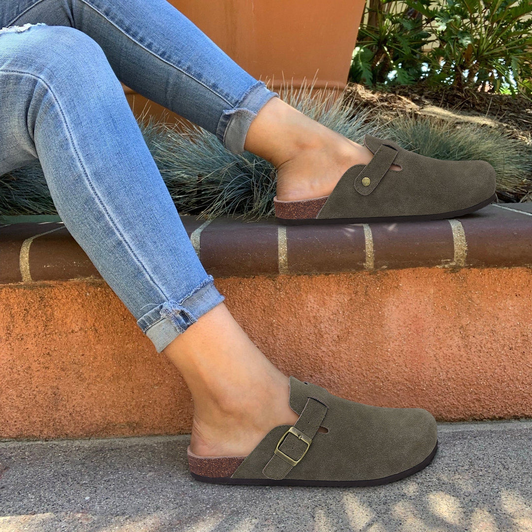 CALORA_ Premium Boston-sandalen van Leer, Unisex