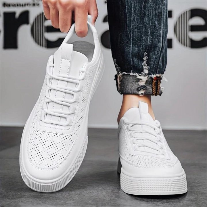 CALORA_ Premium Comfortabele Casual Witte Herensneakers
