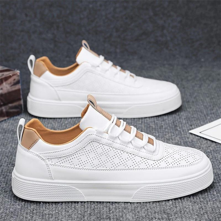 CALORA_ Premium Comfortabele Casual Witte Herensneakers