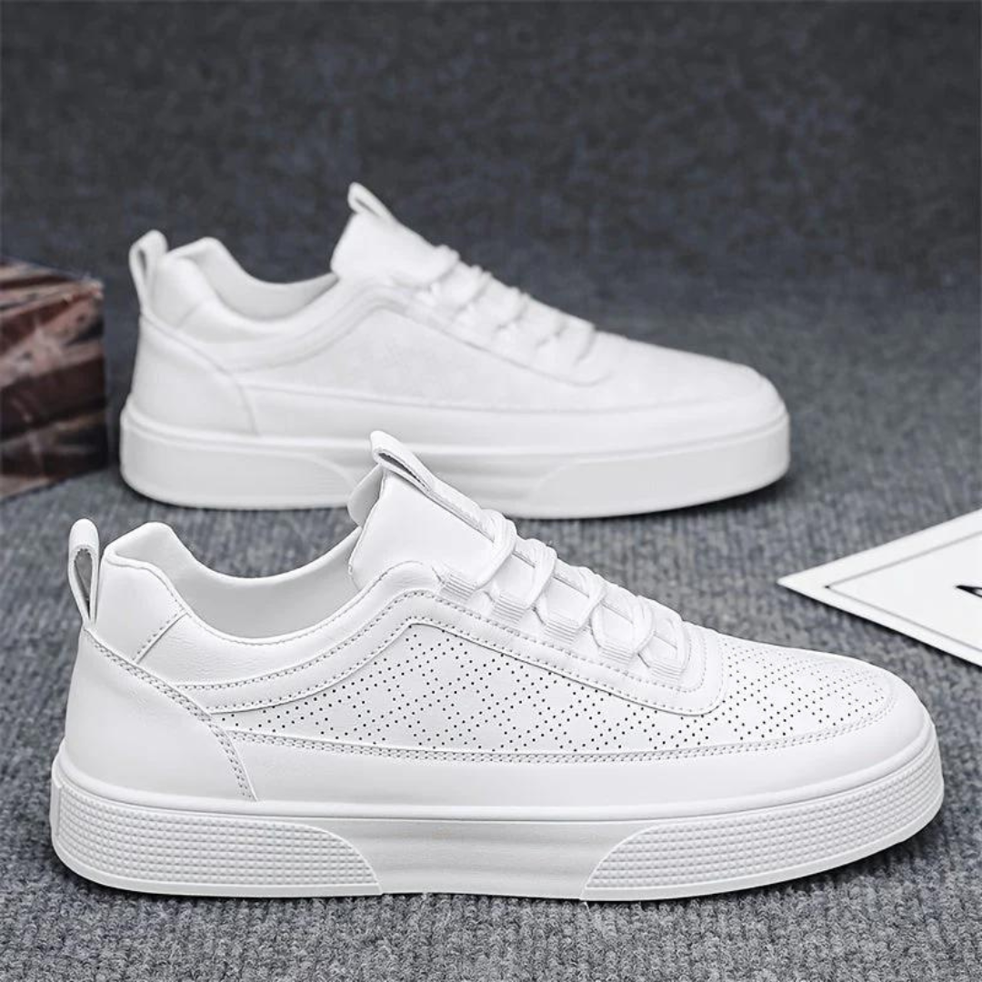 CALORA_ Premium Comfortabele Casual Witte Herensneakers