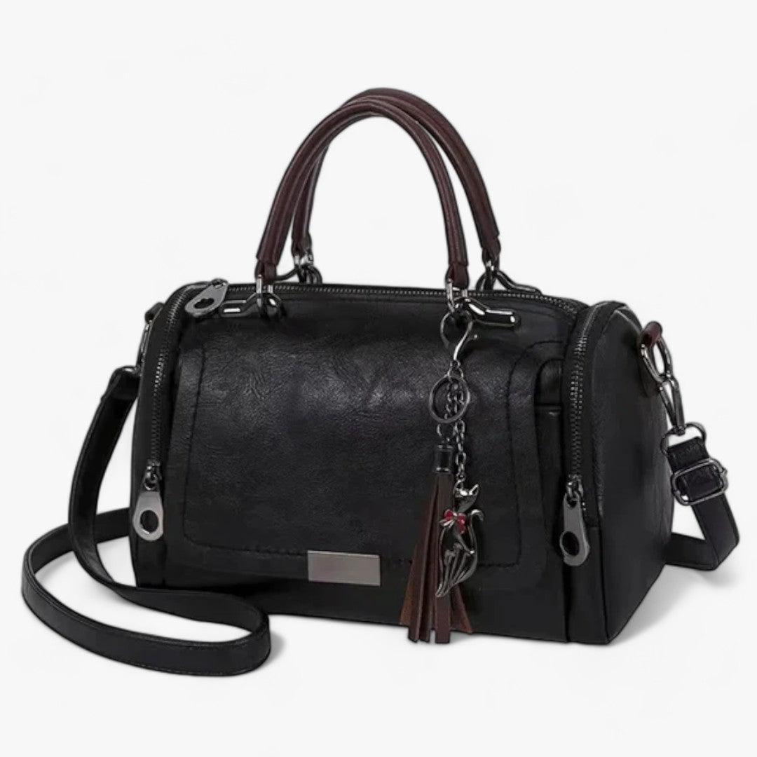 CALORA_ Premium Grote Kwast Leren Handtas