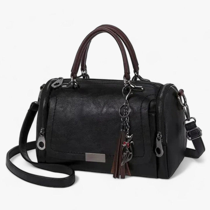 CALORA_ Premium Grote Kwast Leren Handtas