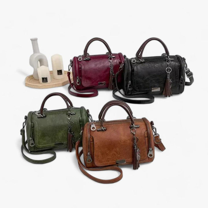CALORA_ Premium Grote Kwast Leren Handtas
