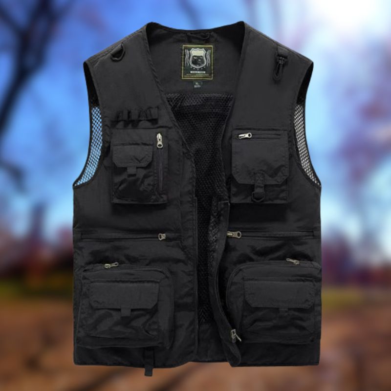 CALORA_ ProtecGear | Tactisch Vest | Outdoor Bodywarmer - Kamperen, Vissen, Wandelen