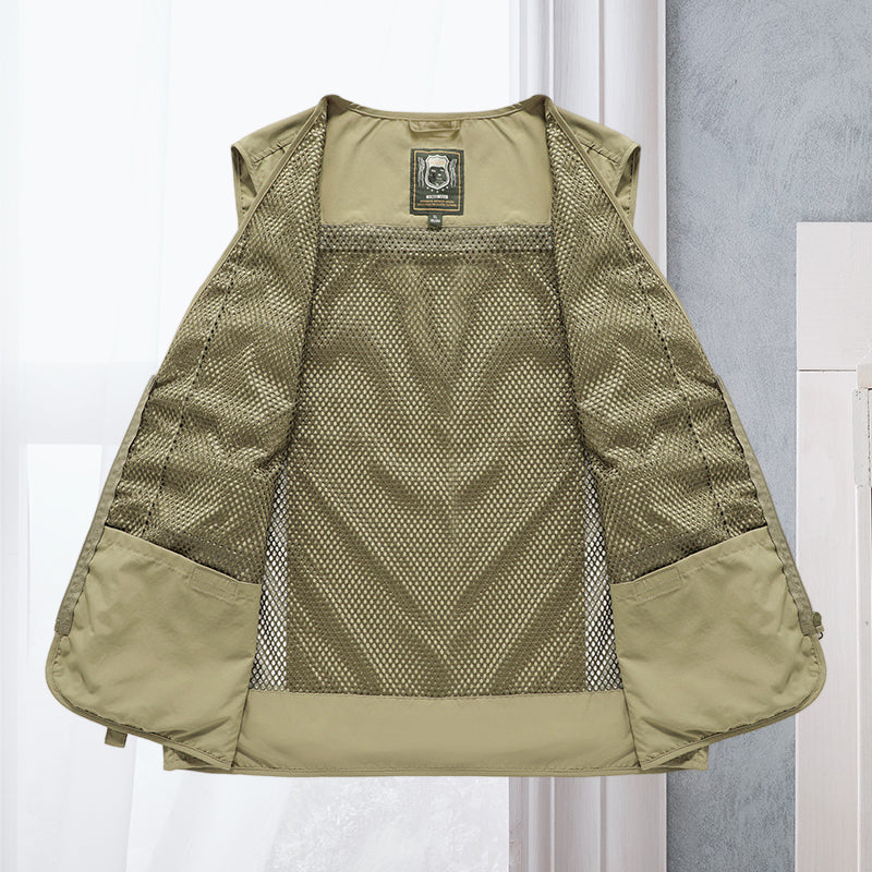 CALORA_ ProtecGear | Tactisch Vest | Outdoor Bodywarmer - Kamperen, Vissen, Wandelen